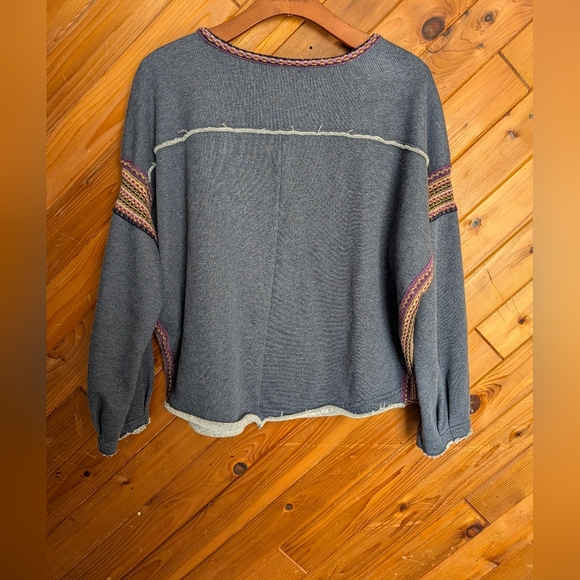 Natural Life Knit Trim Sweatshirt Size S/M - Picture 6 of 6